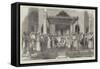 Nawab's Durbar and Reception of the English Resident at Morshedabad-null-Framed Stretched Canvas