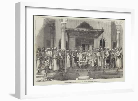 Nawab's Durbar and Reception of the English Resident at Morshedabad-null-Framed Giclee Print