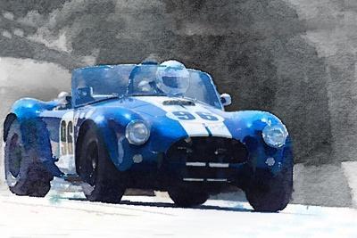 1964 AC Cobra Shelby Racing Watercolor