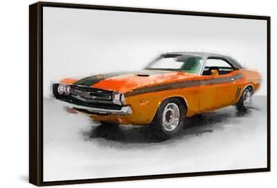 1968 Dodge Challenger Watercolor Prints - NaxArt | AllPosters.com