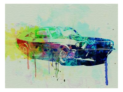 Art Poster Print 36 x 24in Fabulous Ford Mustang