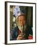 Naxi Dongba, or Wise Man or Shaman, Traditionally Acted as a Mediator with Spirit World-Amar Grover-Framed Photographic Print