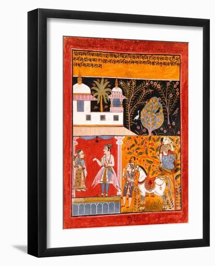 Nayaka-Nayika Bheda, C.1630-null-Framed Giclee Print