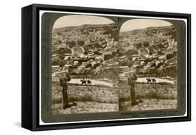 Nazareth, as Seen from the North-East, Palestine, 1900-Underwood & Underwood-Framed Stretched Canvas