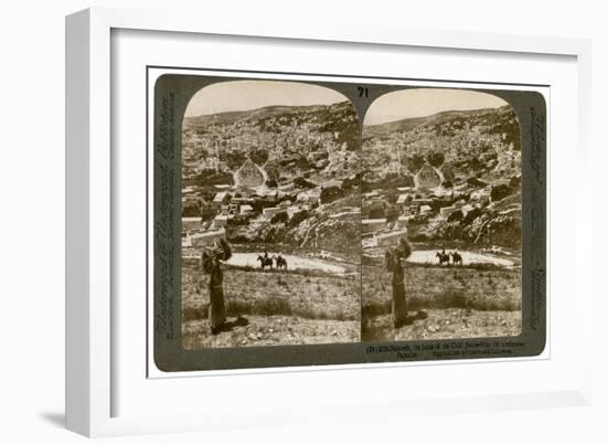 Nazareth, as Seen from the North-East, Palestine, 1900-Underwood & Underwood-Framed Giclee Print