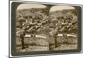 Nazareth, as Seen from the North-East, Palestine, 1900-Underwood & Underwood-Mounted Giclee Print