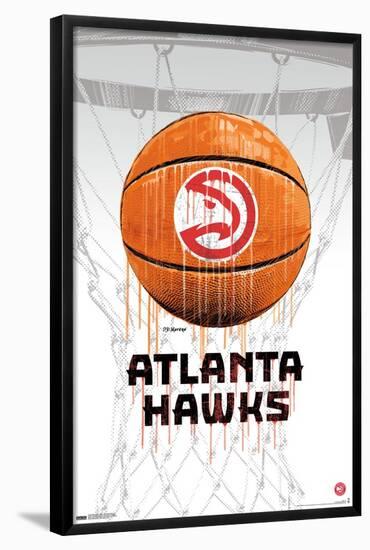 NBA Atlanta Hawks - Drip Basketball 21-Trends International-Framed Poster