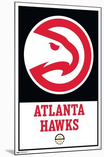 NBA Atlanta Hawks - Logo 21-Trends International-Mounted Poster