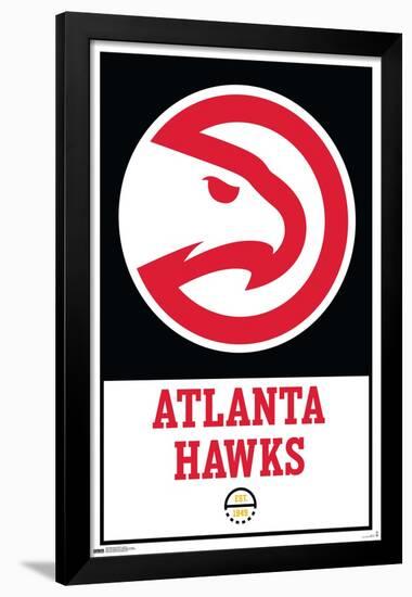 NBA Atlanta Hawks - Logo 21-Trends International-Framed Poster