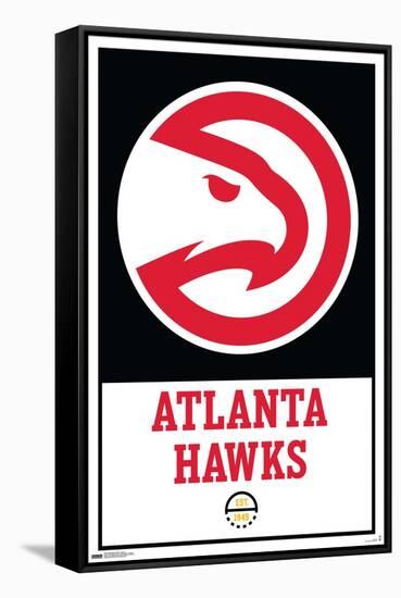 NBA Atlanta Hawks - Logo 21-Trends International-Framed Stretched Canvas