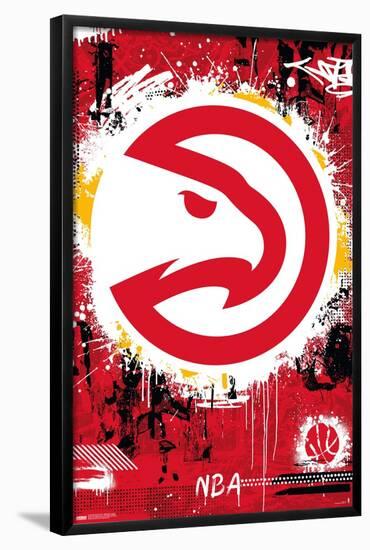 NBA Atlanta Hawks - Maximalist Logo 23-Trends International-Framed Poster