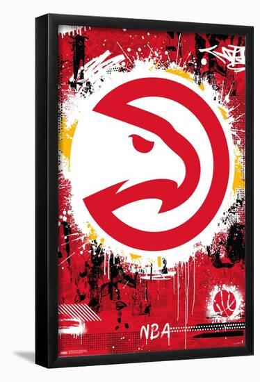 NBA Atlanta Hawks - Maximalist Logo 23-Trends International-Framed Poster