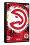 NBA Atlanta Hawks - Maximalist Logo 23-Trends International-Framed Stretched Canvas