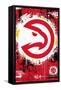 NBA Atlanta Hawks - Maximalist Logo 23-Trends International-Framed Stretched Canvas