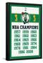 NBA Boston Celtics - Champions 13-Trends International-Framed Poster