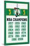 NBA Boston Celtics - Champions 13-Trends International-Mounted Poster