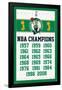 NBA Boston Celtics - Champions 13-Trends International-Framed Poster