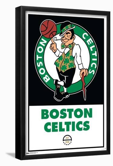 NBA Boston Celtics - Logo 21-Trends International-Framed Poster