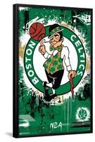 NBA Boston Celtics - Maximalist Logo 23-Trends International-Framed Poster
