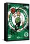 NBA Boston Celtics - Maximalist Logo 23-Trends International-Framed Stretched Canvas