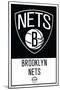 NBA Brooklyn Nets - Logo 21-Trends International-Mounted Poster