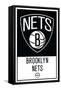 NBA Brooklyn Nets - Logo 21-Trends International-Framed Stretched Canvas