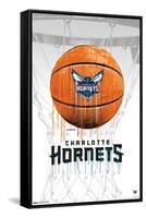 NBA Charlotte Hornets - Drip Basketball 21-Trends International-Framed Stretched Canvas