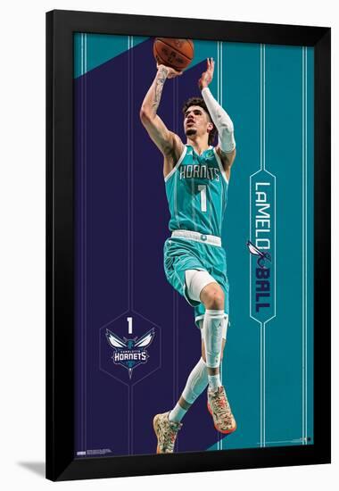 NBA Charlotte Hornets - LaMelo Ball 23-Trends International-Framed Poster