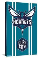 NBA Charlotte Hornets - Logo 20-Trends International-Stretched Canvas