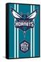 NBA Charlotte Hornets - Logo 20-Trends International-Framed Stretched Canvas