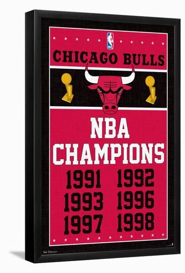 NBA Chicago Bulls - Champions 13-Trends International-Framed Poster