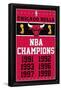 NBA Chicago Bulls - Champions 13-Trends International-Framed Poster