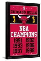 NBA Chicago Bulls - Champions 13-Trends International-Framed Poster