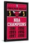 NBA Chicago Bulls - Champions 13-Trends International-Framed Poster