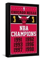 NBA Chicago Bulls - Champions 13-Trends International-Framed Stretched Canvas