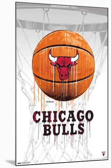 NBA Chicago Bulls - Drip Basketball 21-Trends International-Mounted Poster