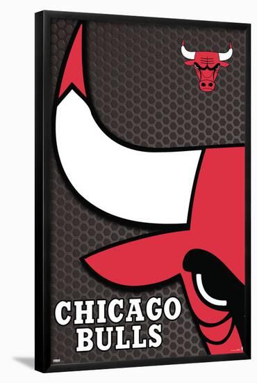 NBA Chicago Bulls - Logo 14-Trends International-Framed Poster