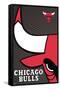 NBA Chicago Bulls - Logo 14-Trends International-Framed Stretched Canvas