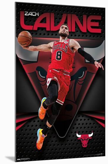 NBA Chicago Bulls - Zach LaVine 23-Trends International-Mounted Poster
