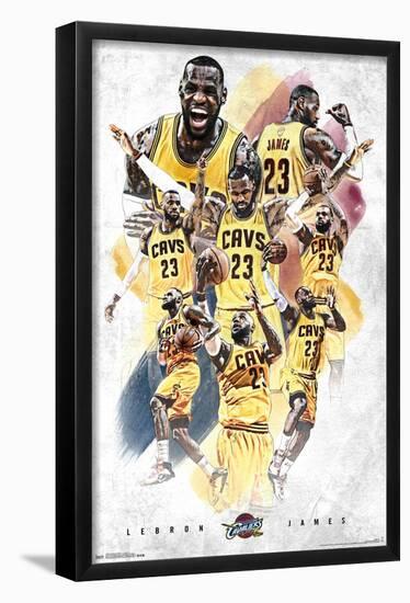 NBA Cleveland Cavaliers - Lebron James 15-Trends International-Framed Poster