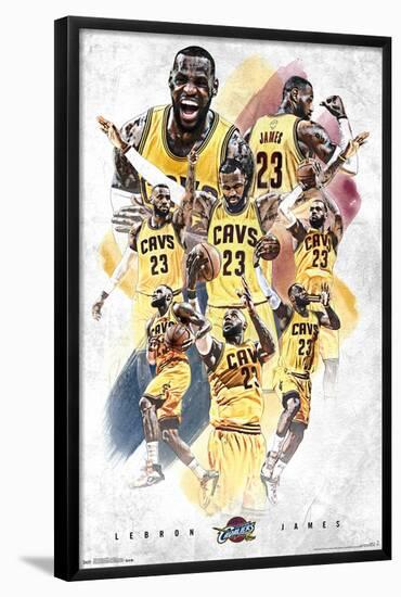 NBA Cleveland Cavaliers - Lebron James 15-Trends International-Framed Poster