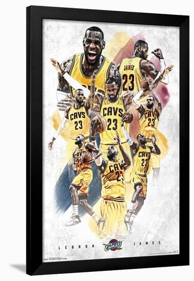 NBA Cleveland Cavaliers - Lebron James 15-Trends International-Framed Poster