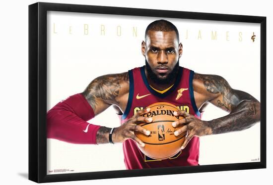 NBA Cleveland Cavaliers - Lebron James 17-Trends International-Framed Poster