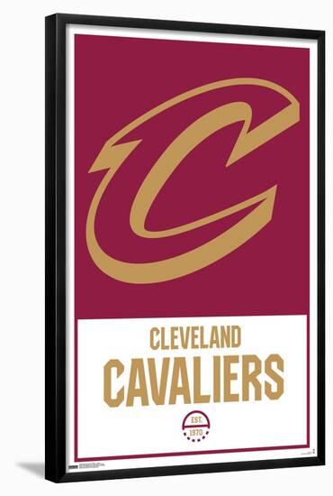 NBA Cleveland Cavaliers - Logo 21-Trends International-Framed Poster