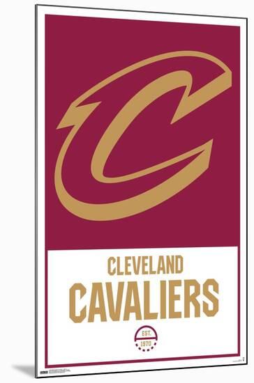 NBA Cleveland Cavaliers - Logo 21-Trends International-Mounted Poster