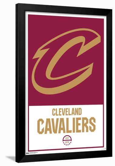 NBA Cleveland Cavaliers - Logo 21-Trends International-Framed Poster