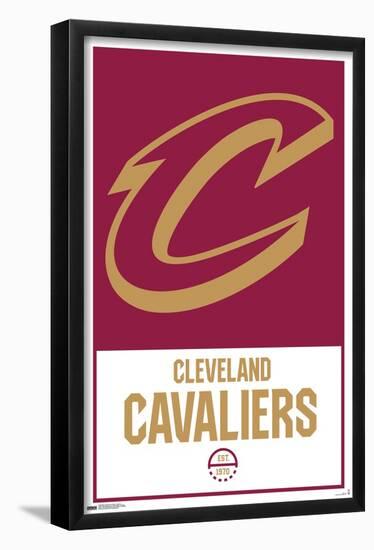 NBA Cleveland Cavaliers - Logo 21-Trends International-Framed Poster