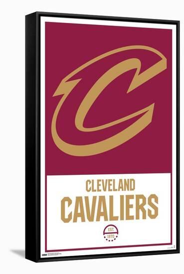 NBA Cleveland Cavaliers - Logo 21-Trends International-Framed Stretched Canvas