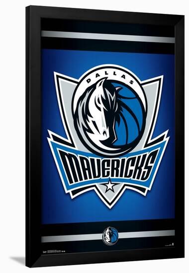 NBA Dallas Mavericks - Logo 14-Trends International-Framed Poster