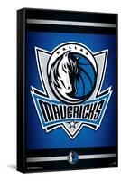 NBA Dallas Mavericks - Logo 14-Trends International-Framed Stretched Canvas